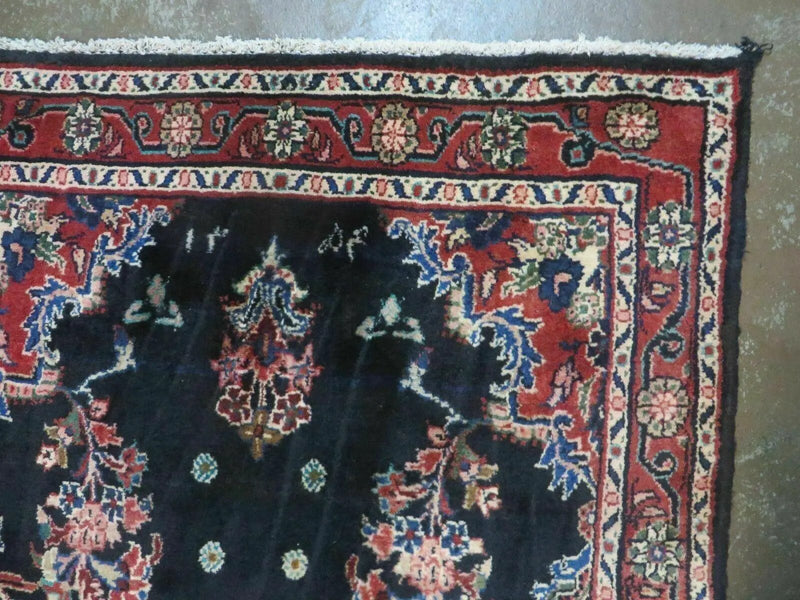Persian Runner Rug 4x11, Navy Blue Antique Lilihan Runner by Jewel Rugs