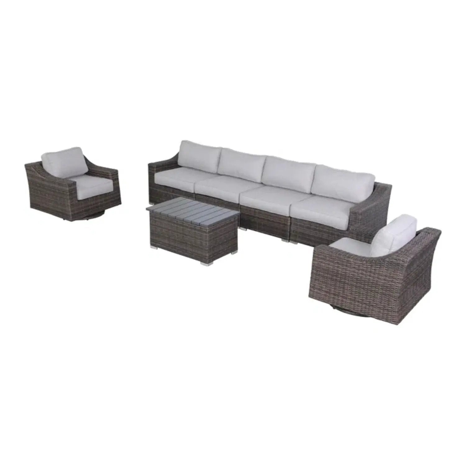 Stylish Sofa Seating Group With Cushions Perfect For Outdoor Gatherings by HouseOfZazla