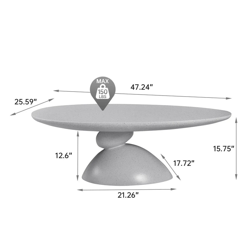 Lucky Stone Shaped Table by Unique Piece Furniture