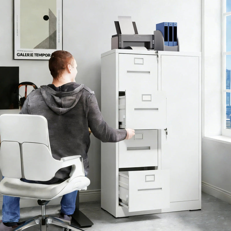 Storage Vertical Filing Cabinet With Lock by Unique Piece Furniture