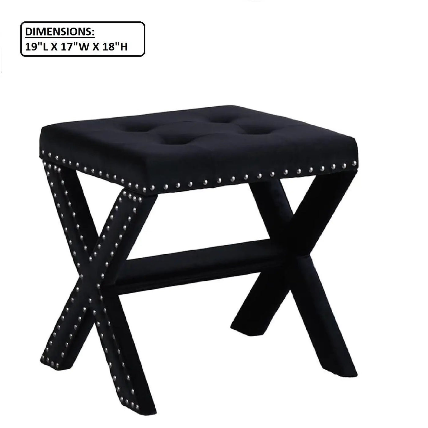 Upholstered Accent Bench With Nailhead Trim by HouseOfZazla