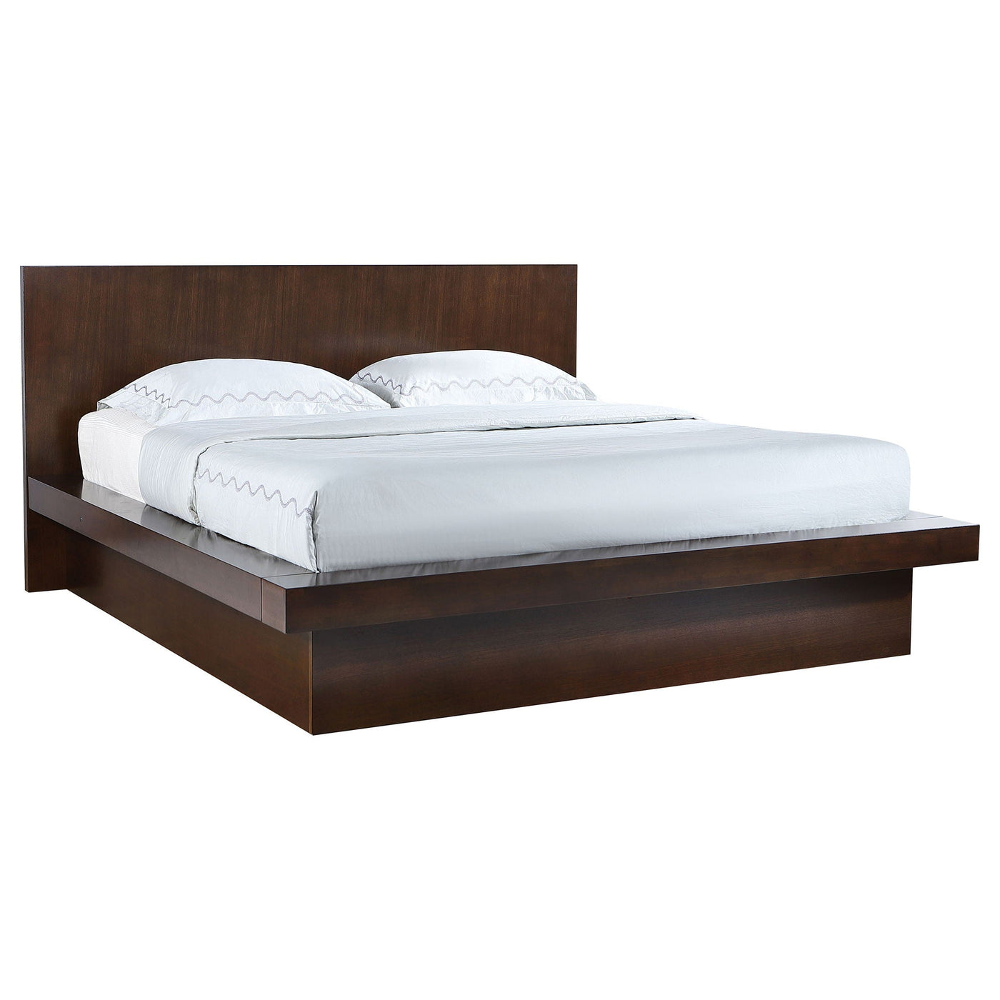 Tokyo - LED Panel Bed With Structured Headboard by HouseOfZazla