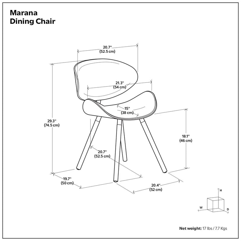 Marana - Mid Century Modern Dining Chair by Unique Piece Furniture