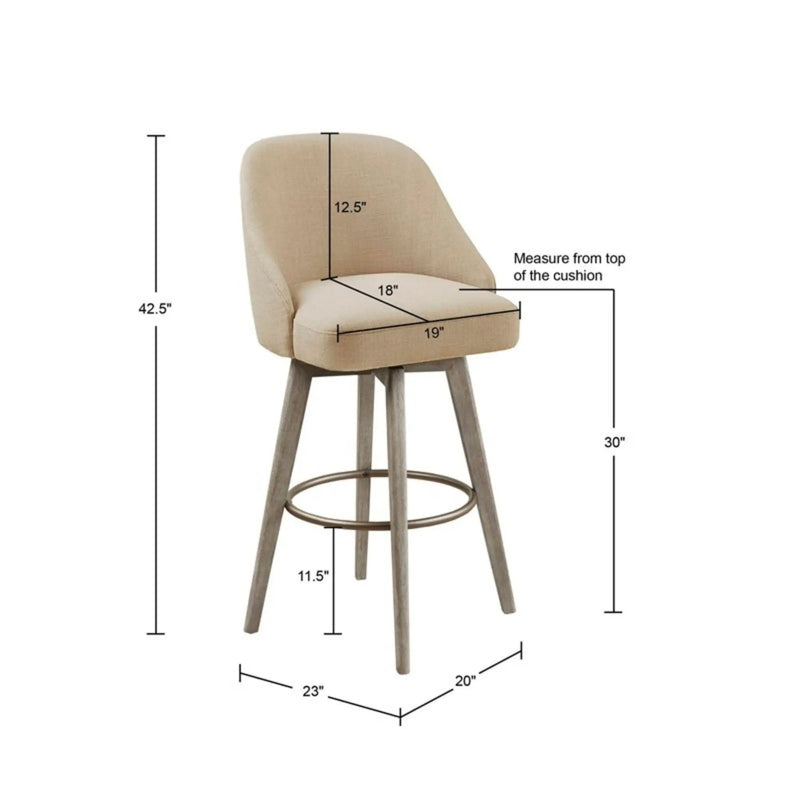 Bar Stool With Swivel Seat - Sand by Unique Piece Furniture