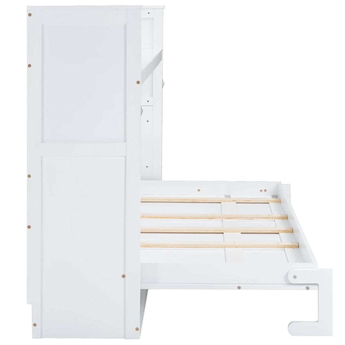 Murphy Bed With Desk, LED Light And USB Charging Station by HouseOfZazla
