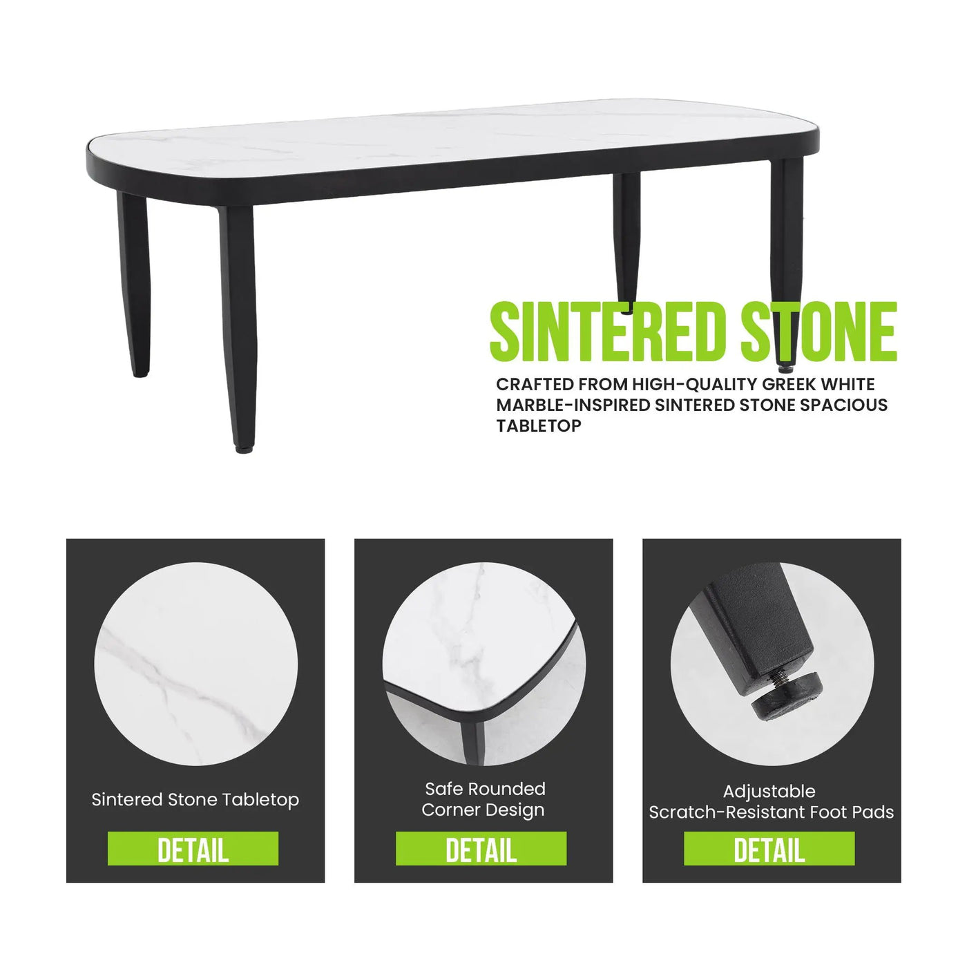 Outdoor Elegance Table, Rounded Corners by HouseOfZazla