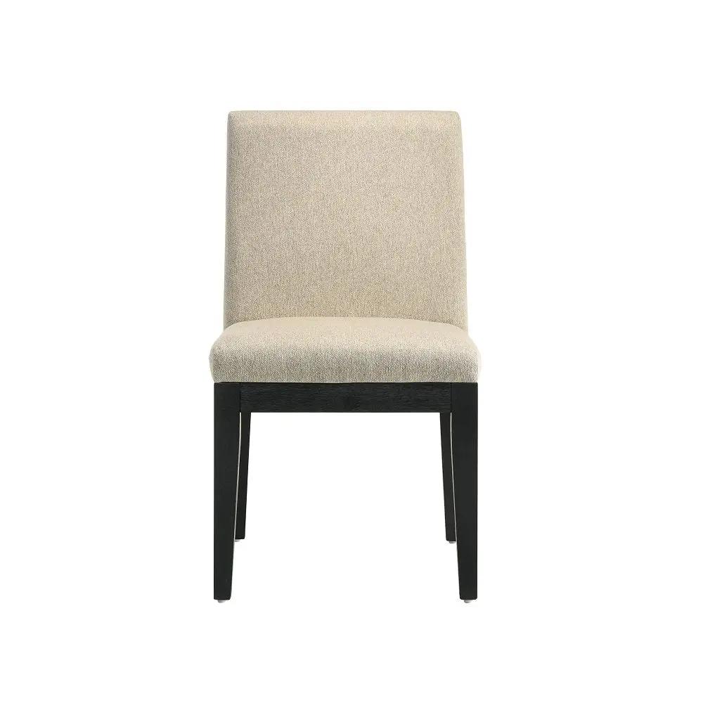 Froja - Side Chair (Set of 2) - Beige Fabric & Black by Unique Piece Furniture