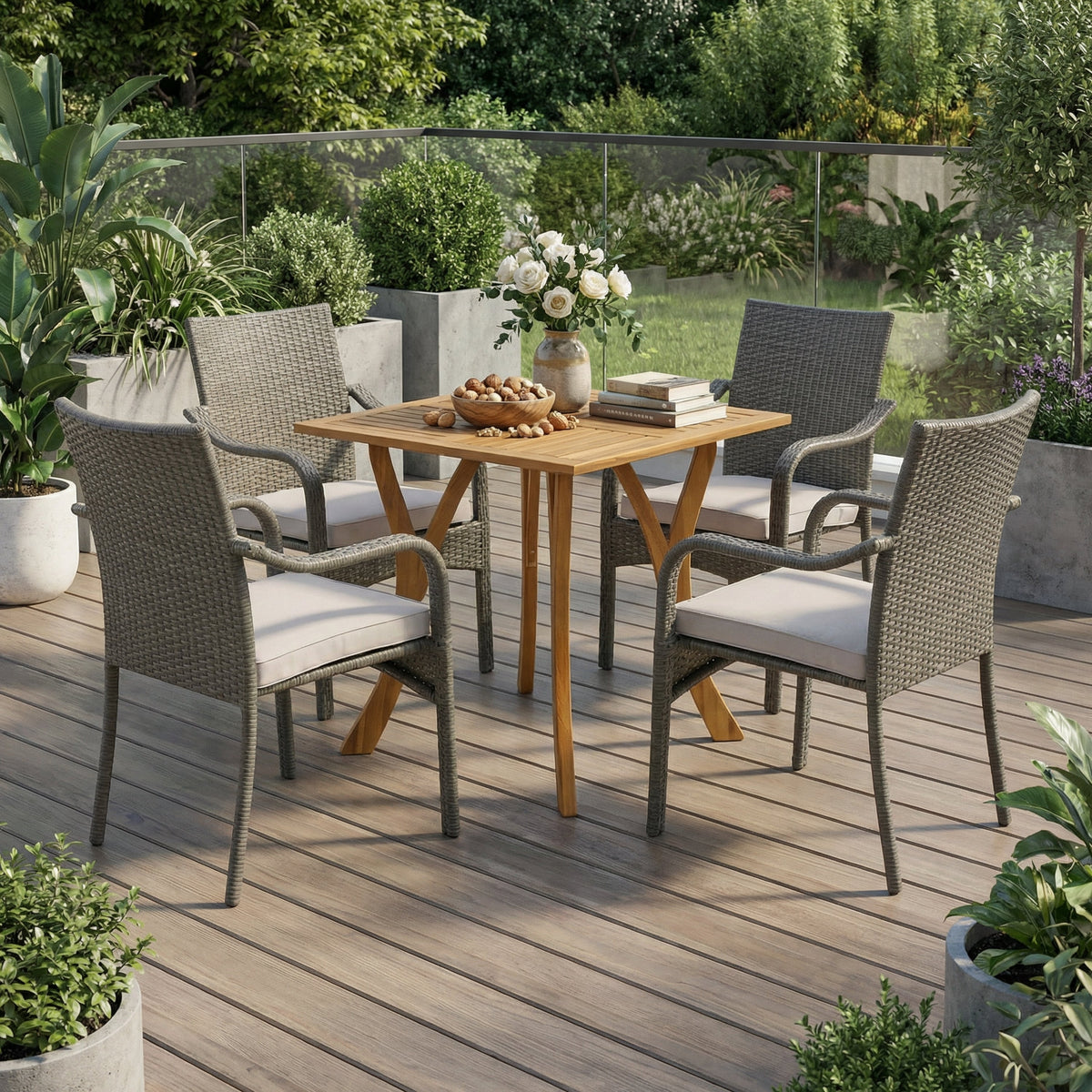 5-Piece Outdoor Dining Set, photo 2 of 10
