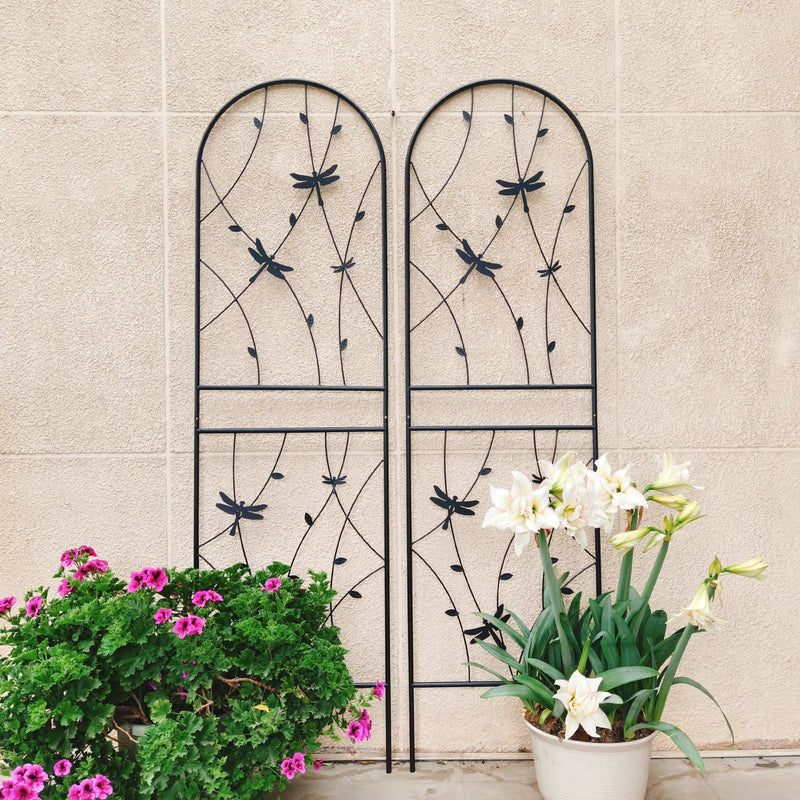 4 Pack Metal Garden Trellis for Climbing Plants by HouseOfZazla