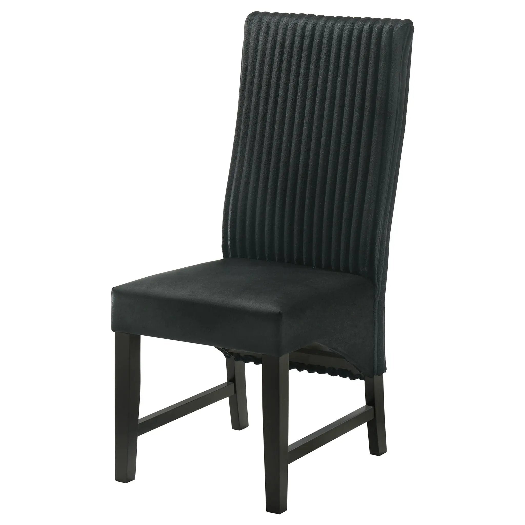 Barrand Upholstered Dining Side Chair Black (Set of 2) by Unique Piece Furniture