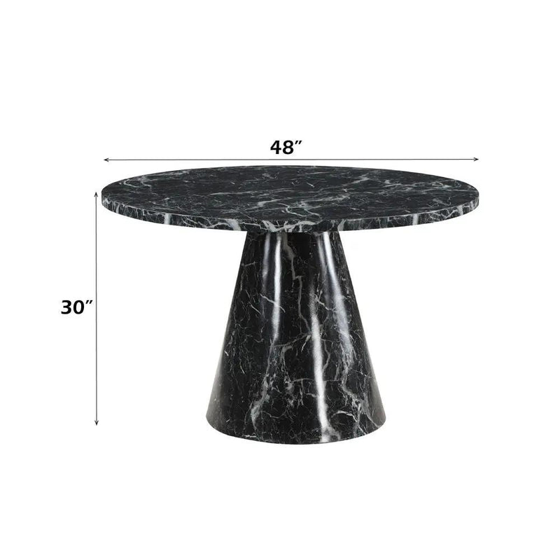 Hollis - Dining Table With Engineered Stone Top - Engineered Stone by Unique Piece Furniture