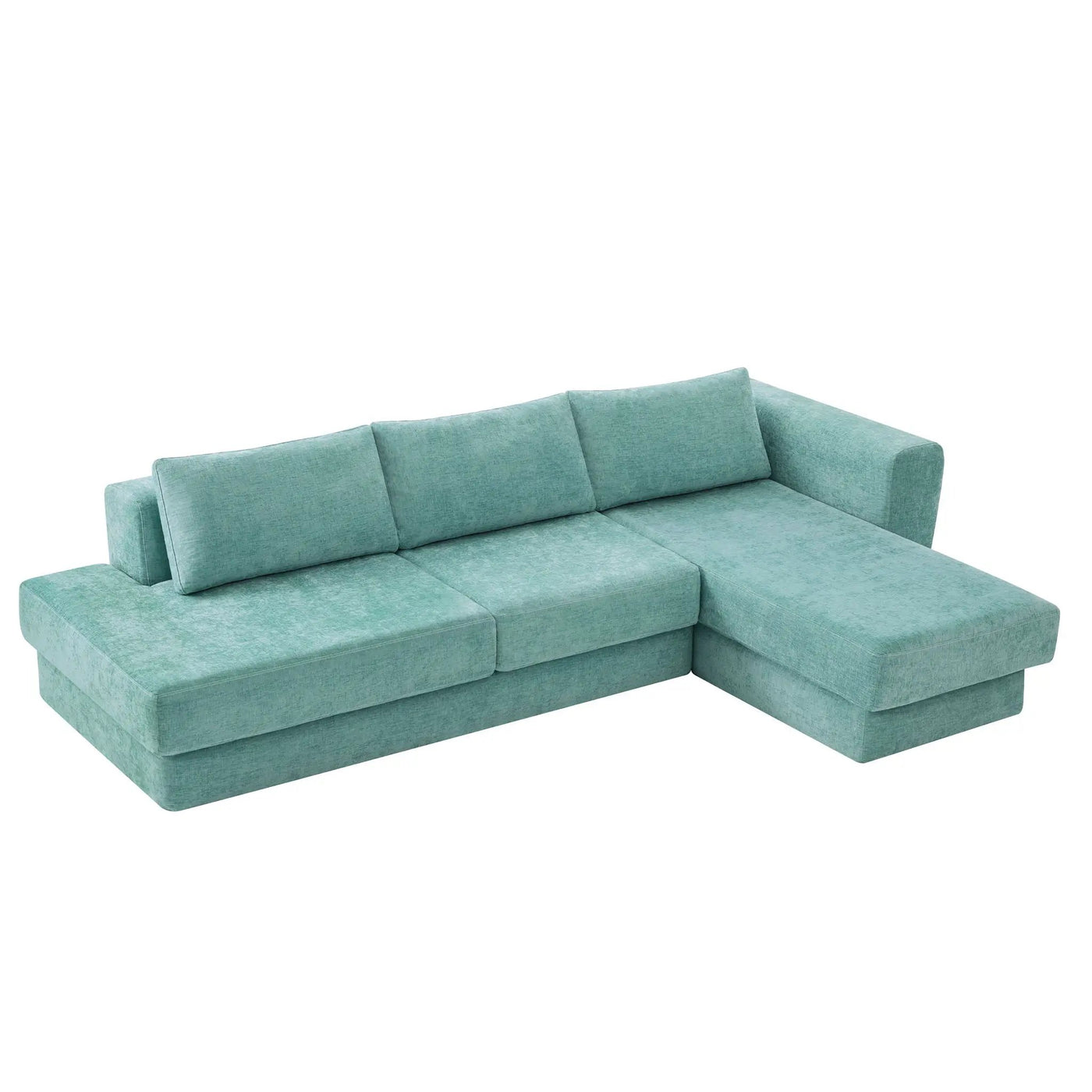 L-Shaped Modular Sofa With Double Layer Cushion by HouseOfZazla