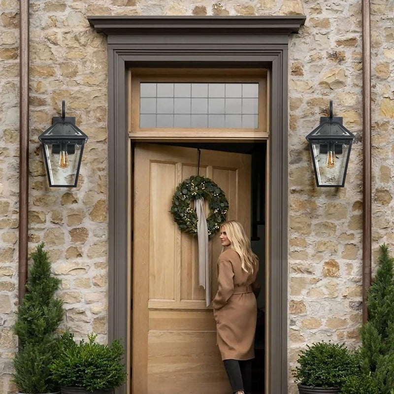 10" 2-Piece Outdoor Wall Lanterns by HouseOfZazla
