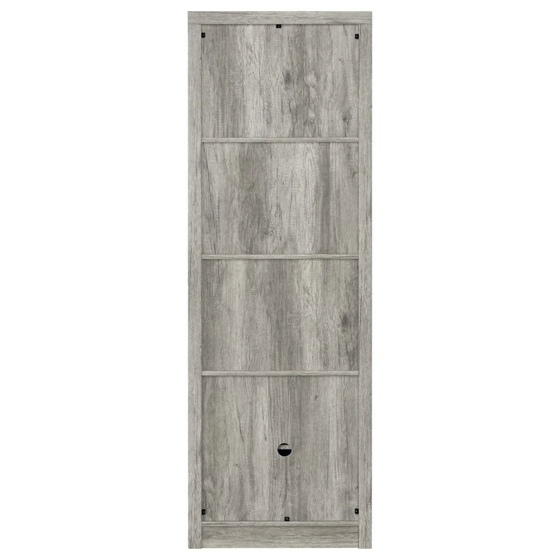 Burke 4-shelf Engineered Wood Media Tower Grey Driftwood by Unique Piece Furniture