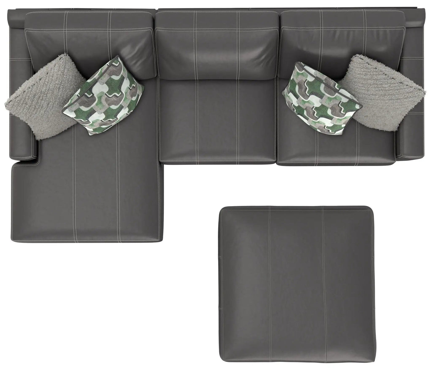 Minori - Italian Leather Sofa / Chaise And Cocktail Ottoman by Unique Piece Furniture