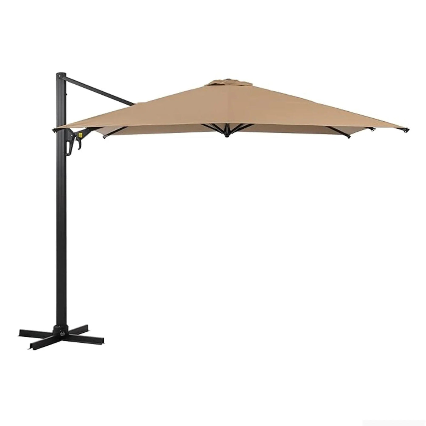 Round Cantilever Patio Umbrella With 360 Rotation & Infinite Tilt Adjustment by HouseOfZazla