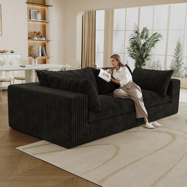 Y137 Modular Black Sofa, photo 2 of 6