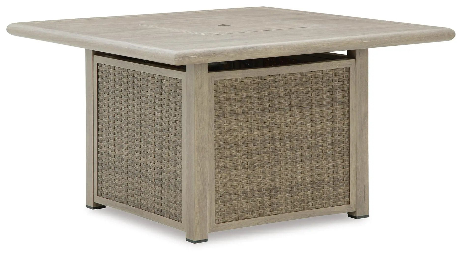 Cliff Trails - Square Fire Pit Table - Beige by Unique Piece Furniture