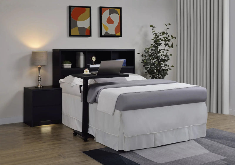 Westpark 49-inch Queen Bookcase Headboard Black by Unique Piece Furniture