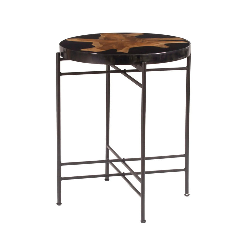 Side Table - Black / Brown by Unique Piece Furniture