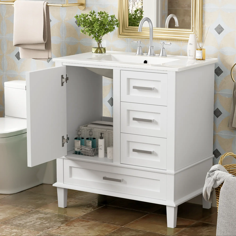 30" Modern Bathroom Vanity with Sink Combo Set by HouseOfZazla