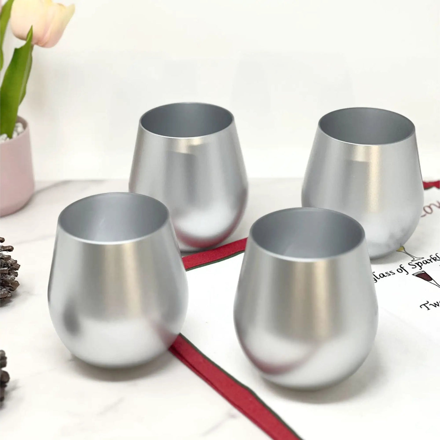 Leadingware Plastic Wine Glasses (Set of 4) by HouseOfZazla