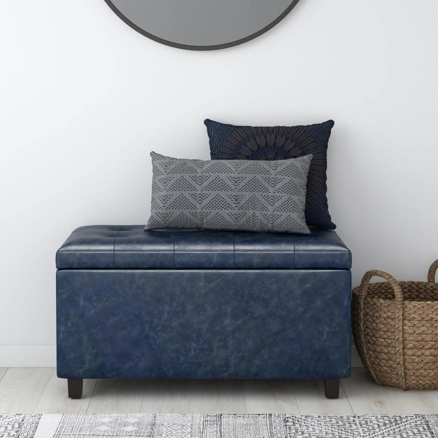 Cosmopolitan - Upholstered Storage Ottoman by HouseOfZazla