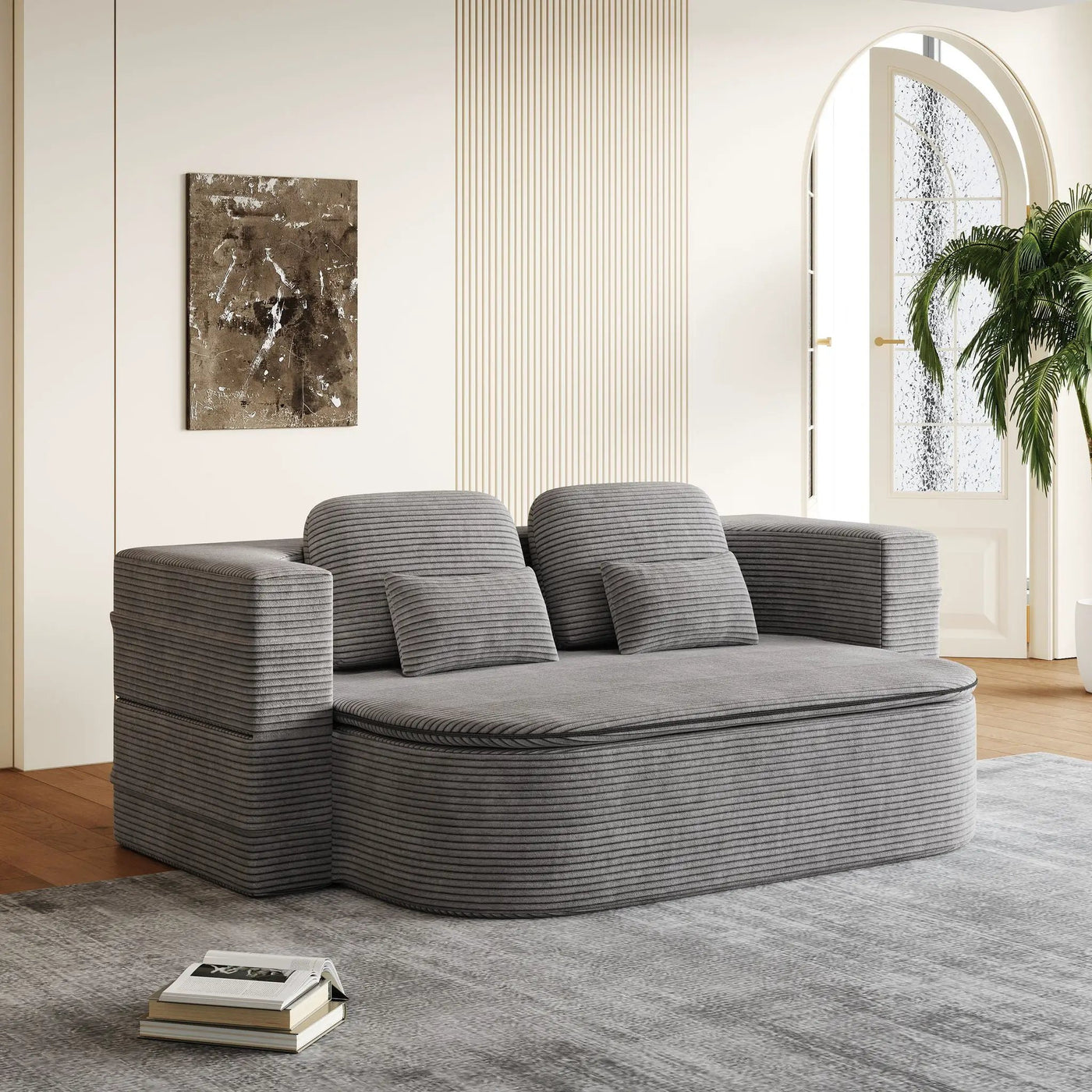2 In 1 Foldable Sofa Bed With Multi Functional Blanket by HouseOfZazla
