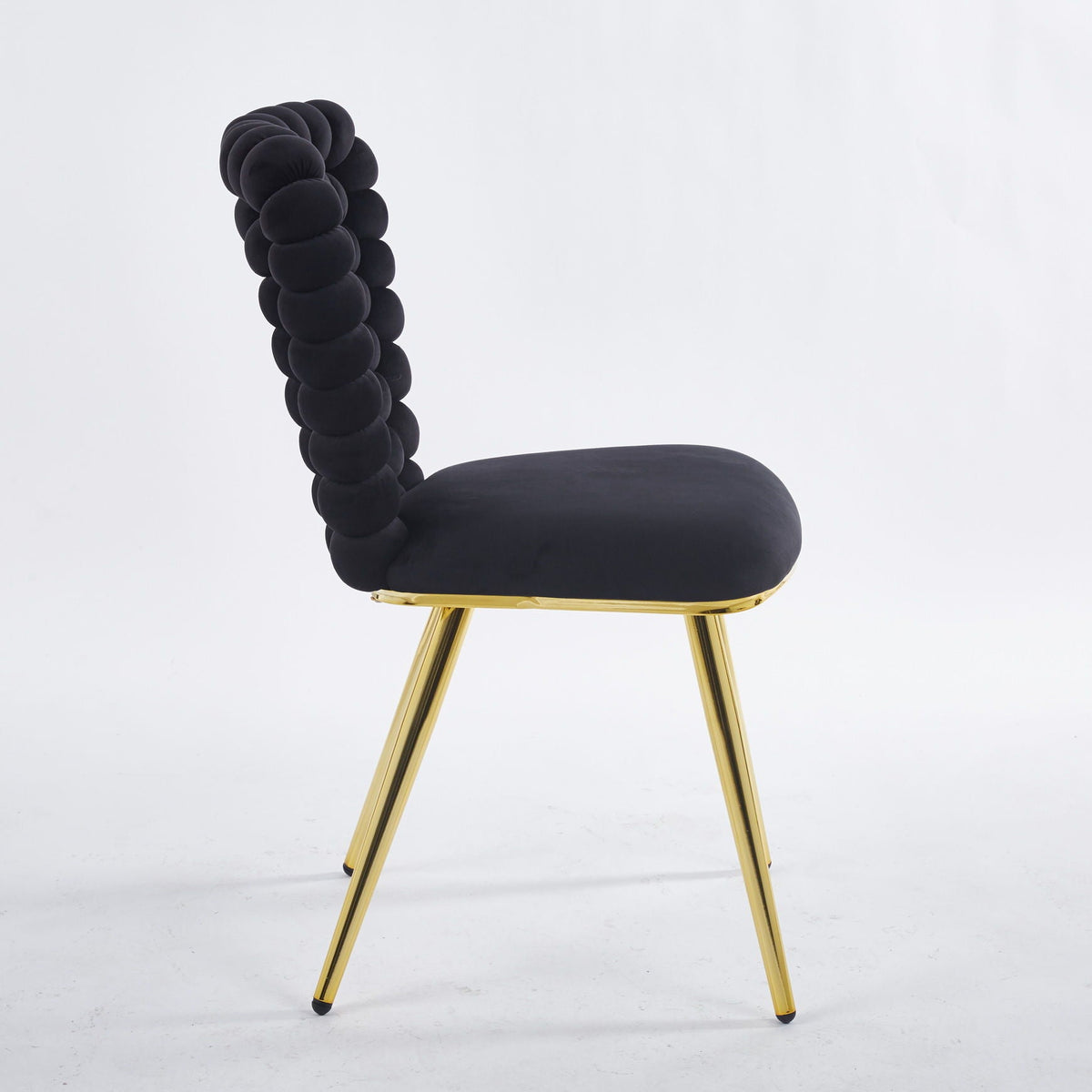 Modern Chair Set with Iron Tube Legs and Soft Cushions - Multiple Colors, photo 16 of 24