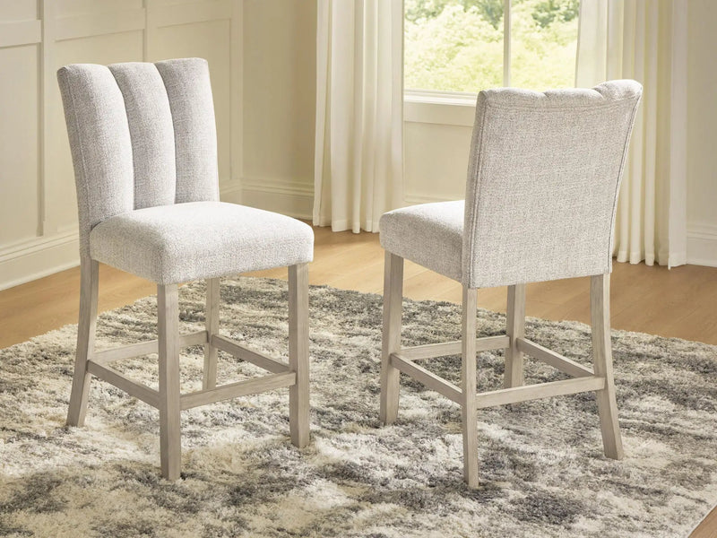 Larawyn - Upholstered Barstool (Set of 2) - Bisque by Unique Piece Furniture