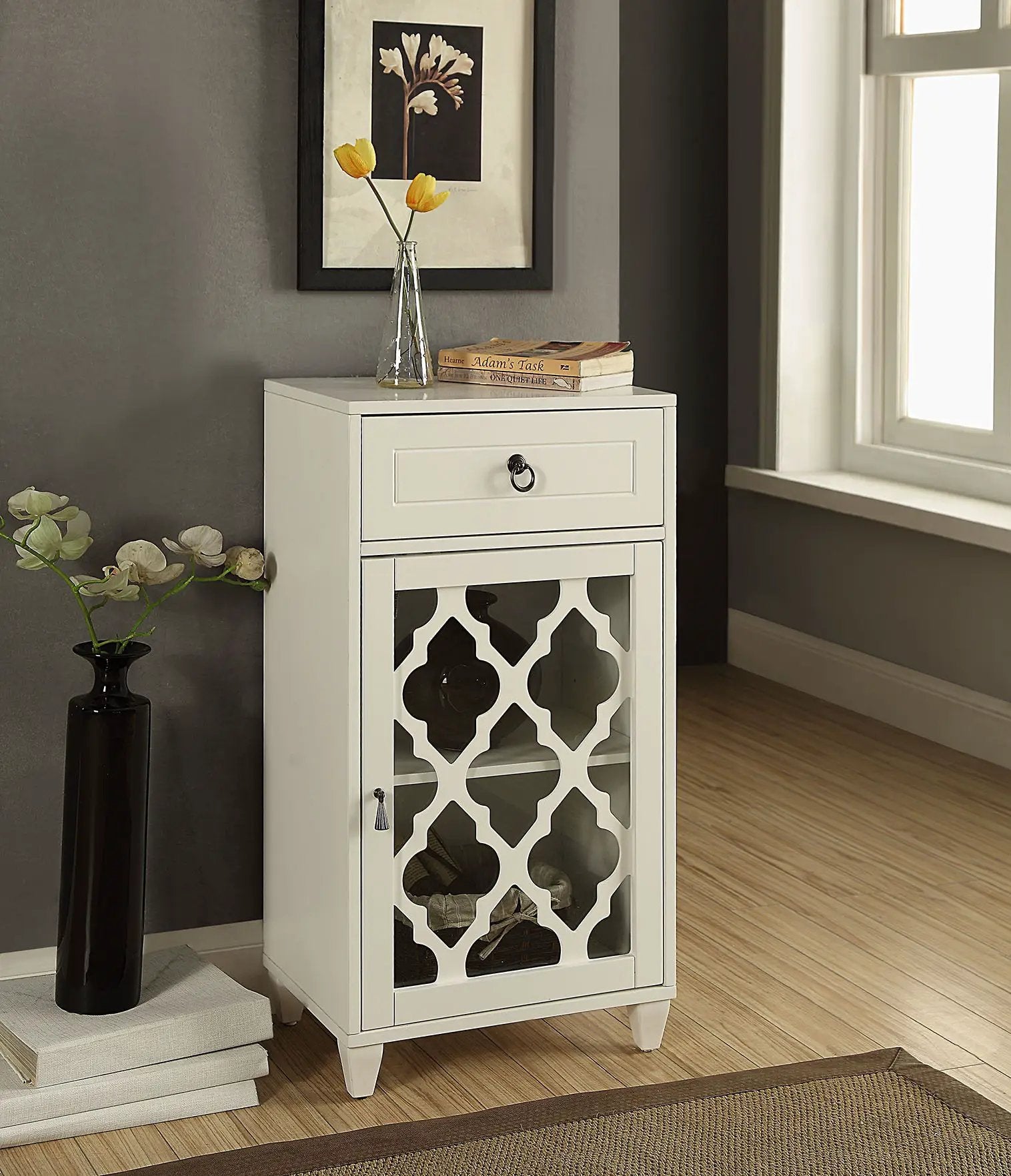 Ceara - Accent Table - White by HouseOfZazla
