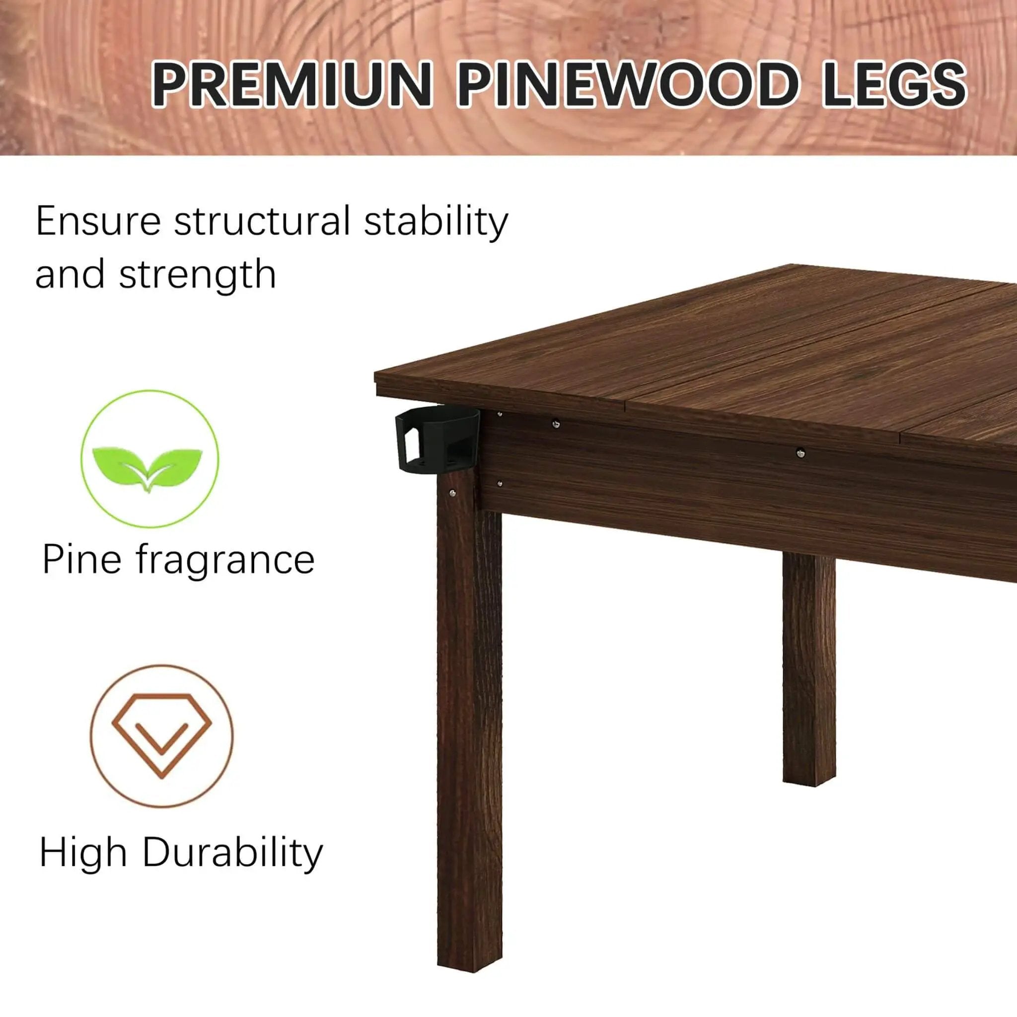 [63X40-Inch] Premium 2-In-1 Multifunctional Board Game Table For 4–6 Players (SAK84513) by SAKSBY WHOLESALE