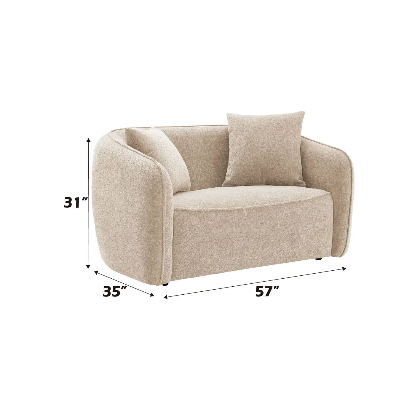 Keith - 3 Piece Living Room Set (Comes With Matching Color Toss Pillows) by Unique Piece Furniture