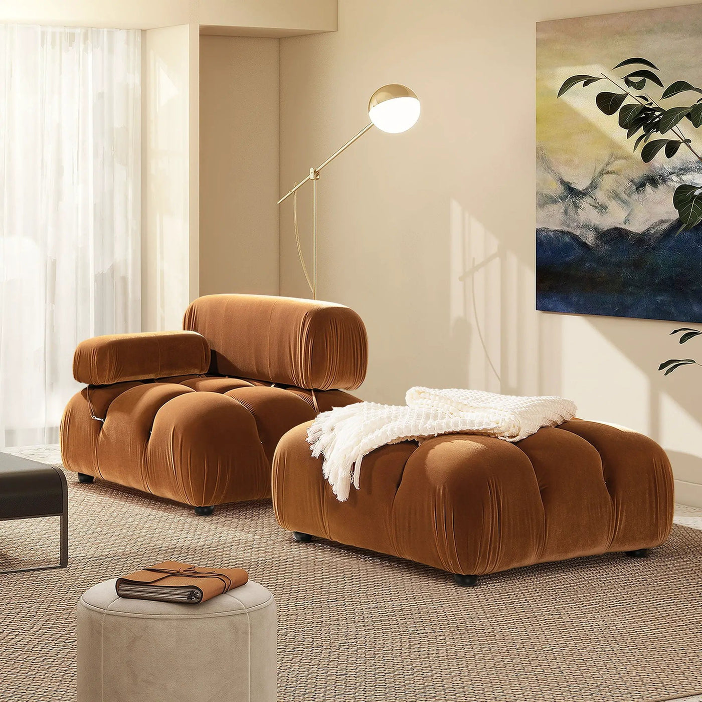 Marcel - Bubble Modular Modern Cocktail Ottoman by HouseOfZazla