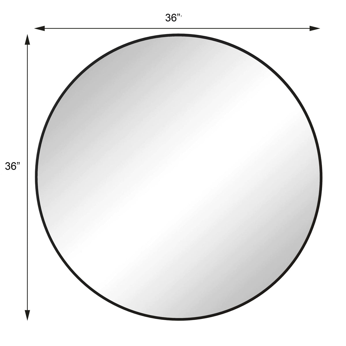 Metal Framed Circular Wall Mirror with Modern Design - Black or Gold, photo 26 of 40