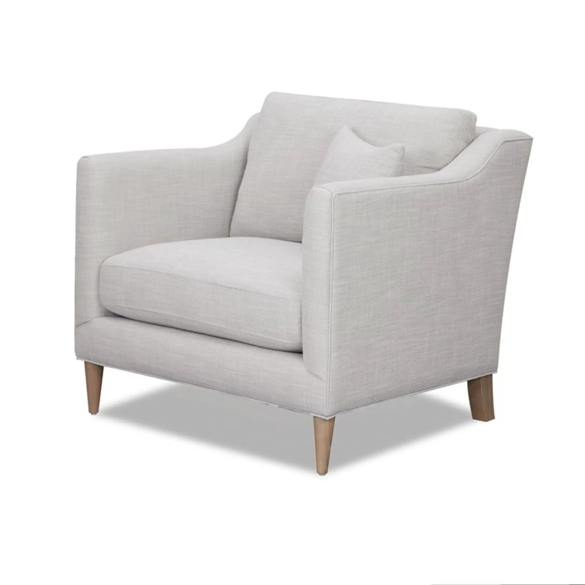 Chair With High Track Arms - Beige by HouseOfZazla