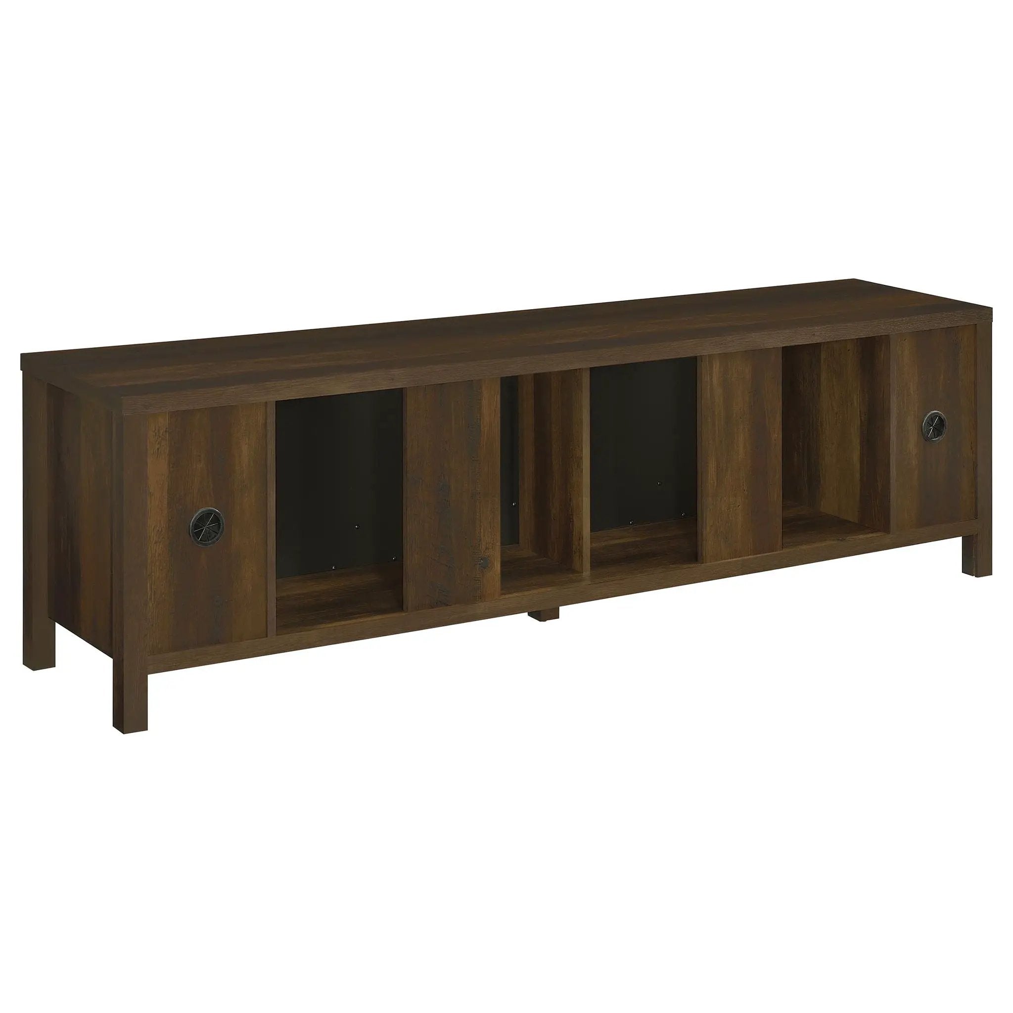 Carey 79-inch TV Stand Fireplace Media Console Dark Pine by Unique Piece Furniture