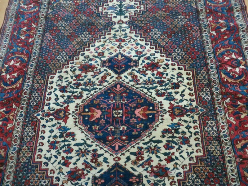 4' X 7' Vintage Handmade Turkish Floral Orient Medallion Wool Veg Dye Rug Nice by Jewel Rugs