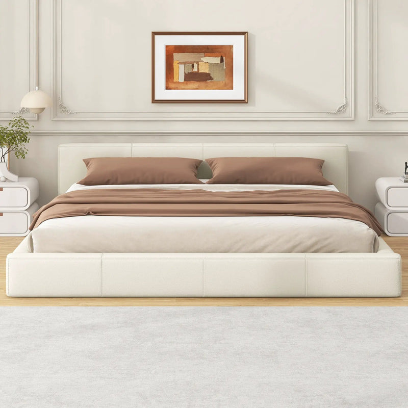 Stylish Upholstered Bed With Birch Wood Frame by HouseOfZazla