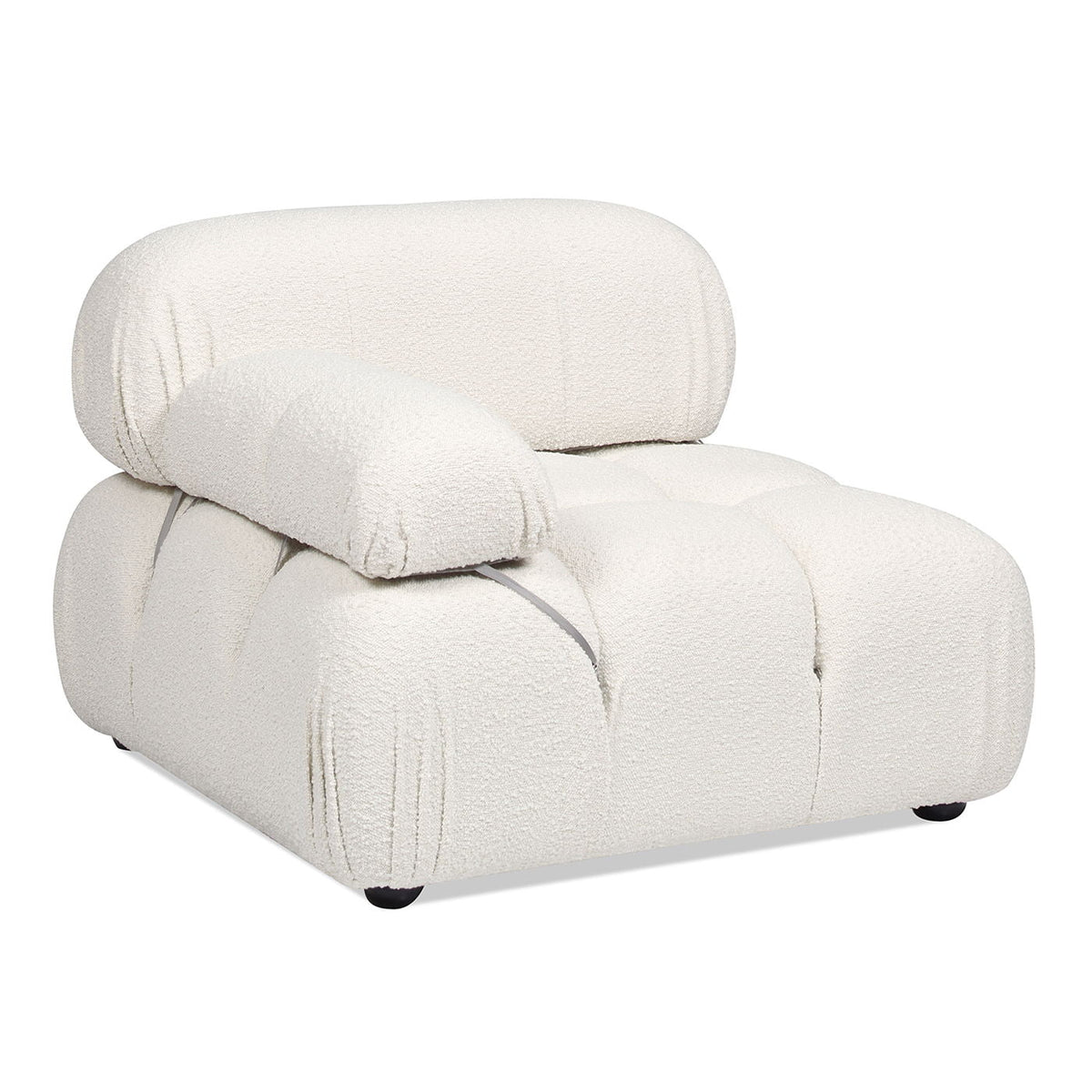 Bubble Modular Modern Lounge Arm Chair with Eucalyptus Frame - White, Green, or Orange, photo 11 of 22