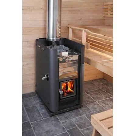 Harvia Pro 20 Es Pro Wood Burning Sauna Stove With Water Tank - Finnish Sauna Builders by Finnish Sauna Builders