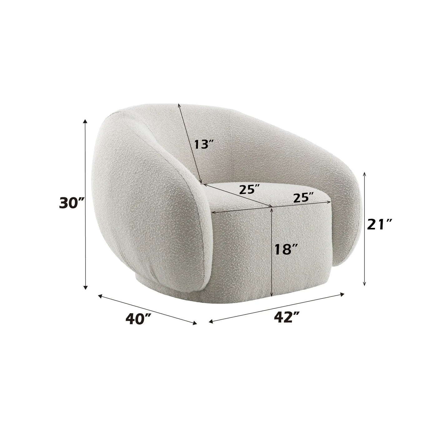 Isabel - Chair With Swivel Base by Unique Piece Furniture