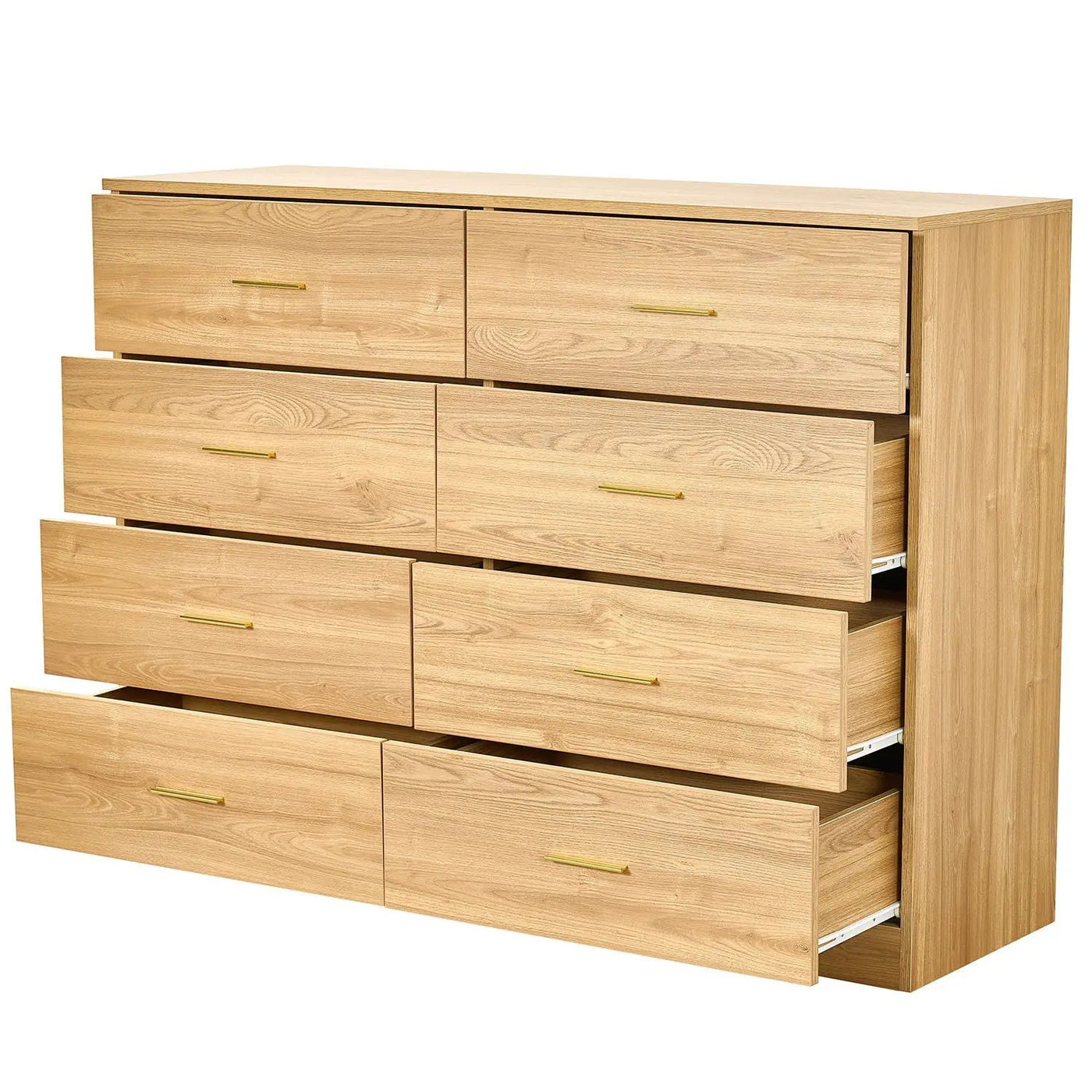 Modern Drawer Dresser For Bedroom, Ample Storage Wide Chest Of Drawers by HouseOfZazla
