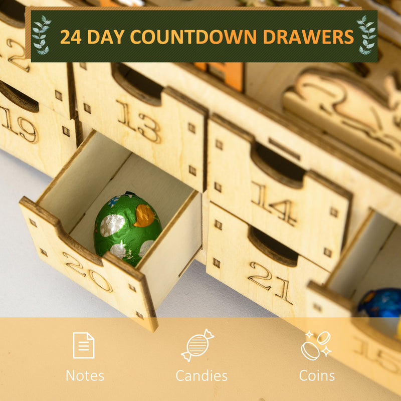 Christmas Advent Calendar,Countdown to Christmas Table Decoration with Lights, Battery Operated, photo 6 of 8