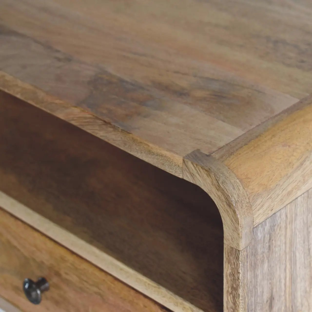 Large Floating Bedside, 1 Drawer, 1 Open Slot, Oak-ish by HouseOfZazla