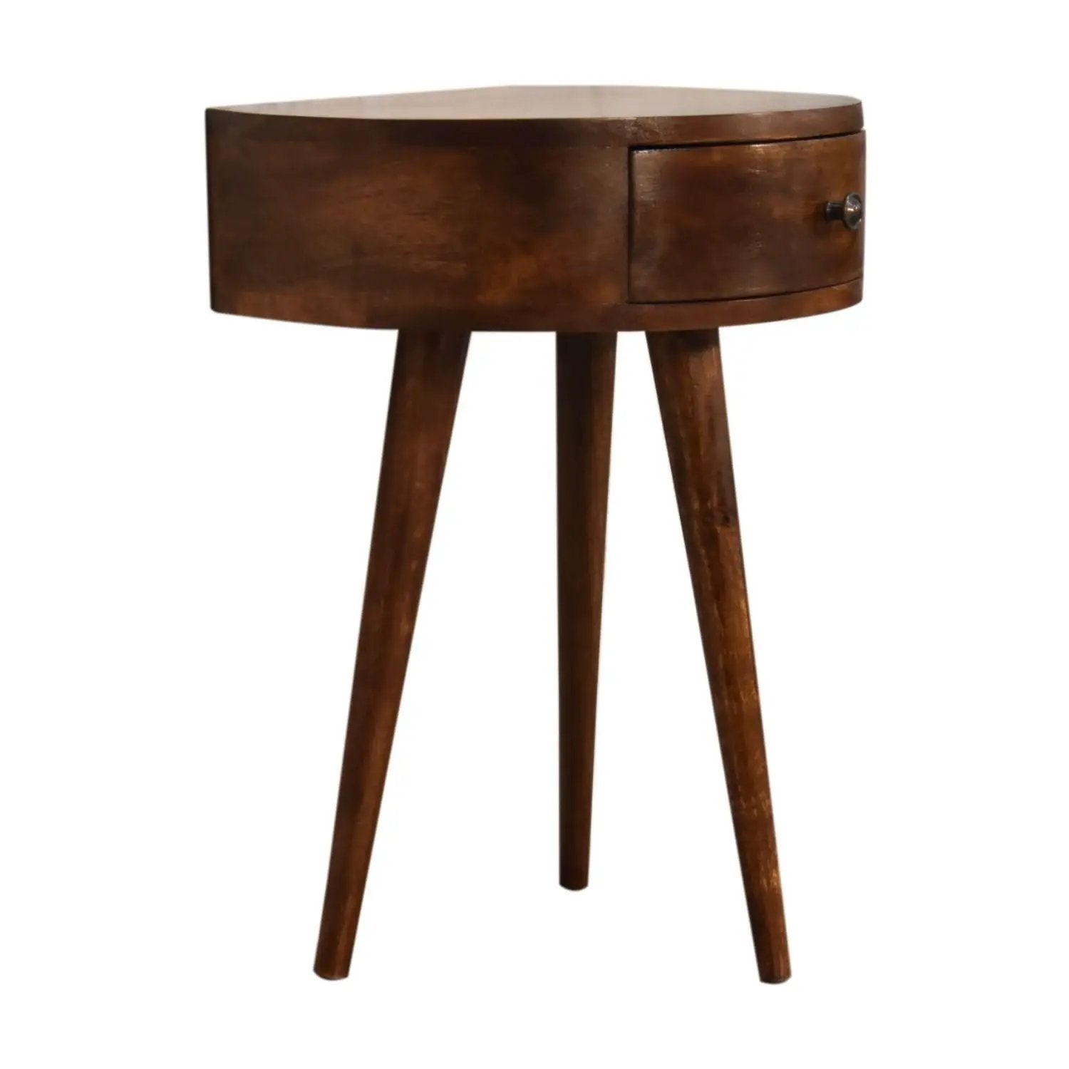 Semi Circle Nightstand - Chestnut by HouseOfZazla
