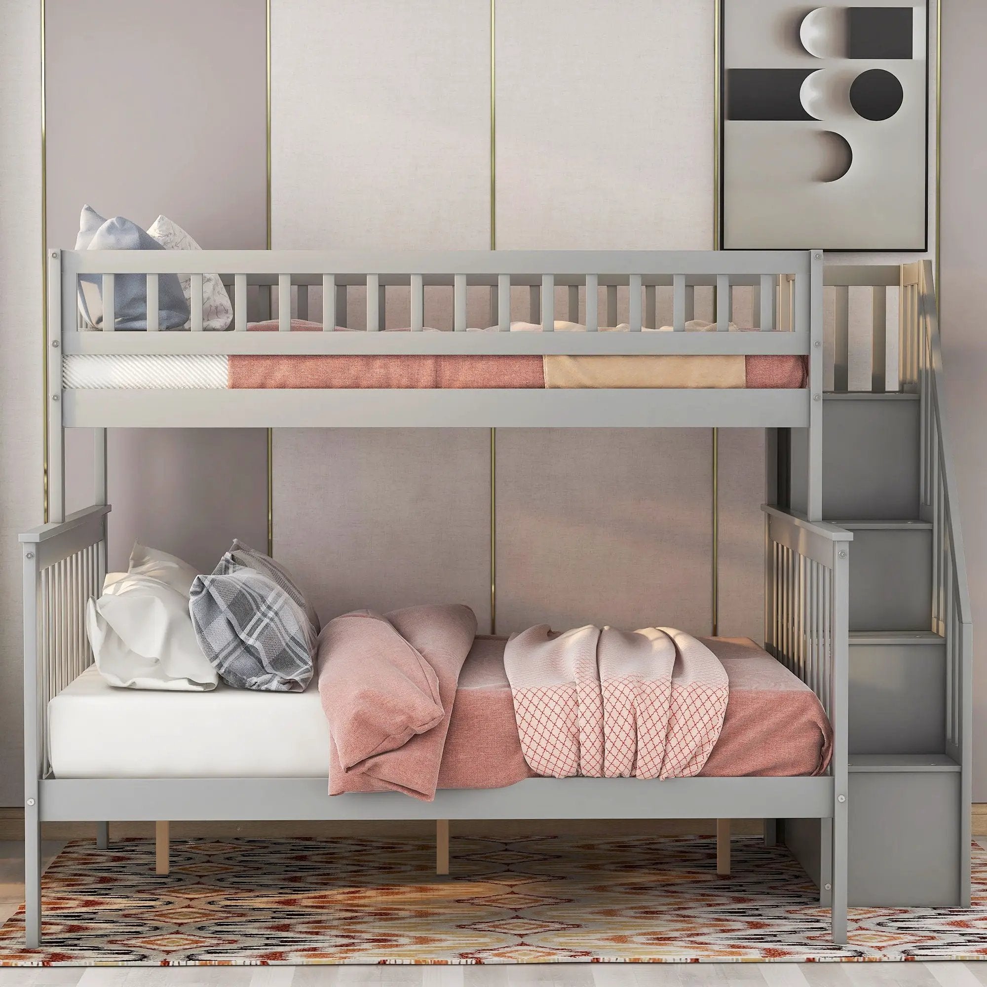 Bunk Bed With Staircase by HouseOfZazla