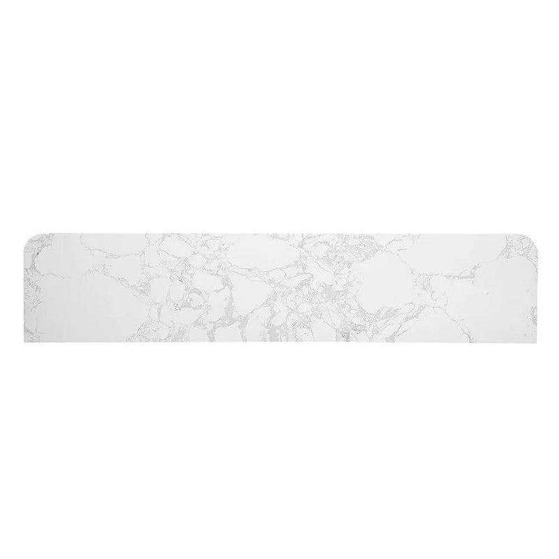 Clayten - Server With Marble Top & Fireplace - White & Espresso by Unique Piece Furniture