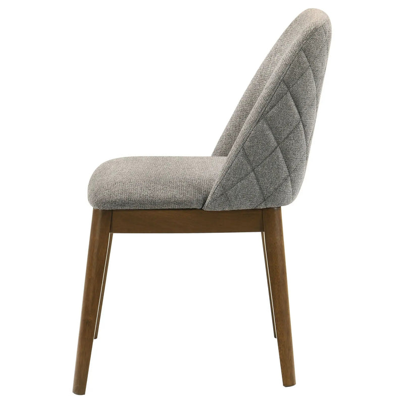 Franklin Upholstered Dining Side Chair Grey (Set of 2) by Unique Piece Furniture