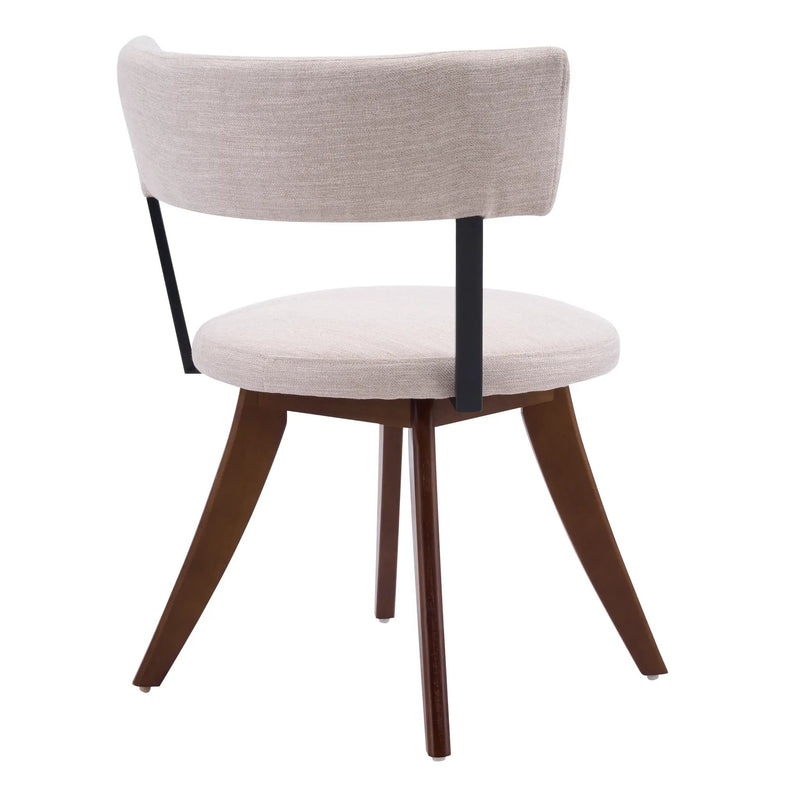 Modern Upholstered Dining Chairs with Curved Back by HouseOfZazla